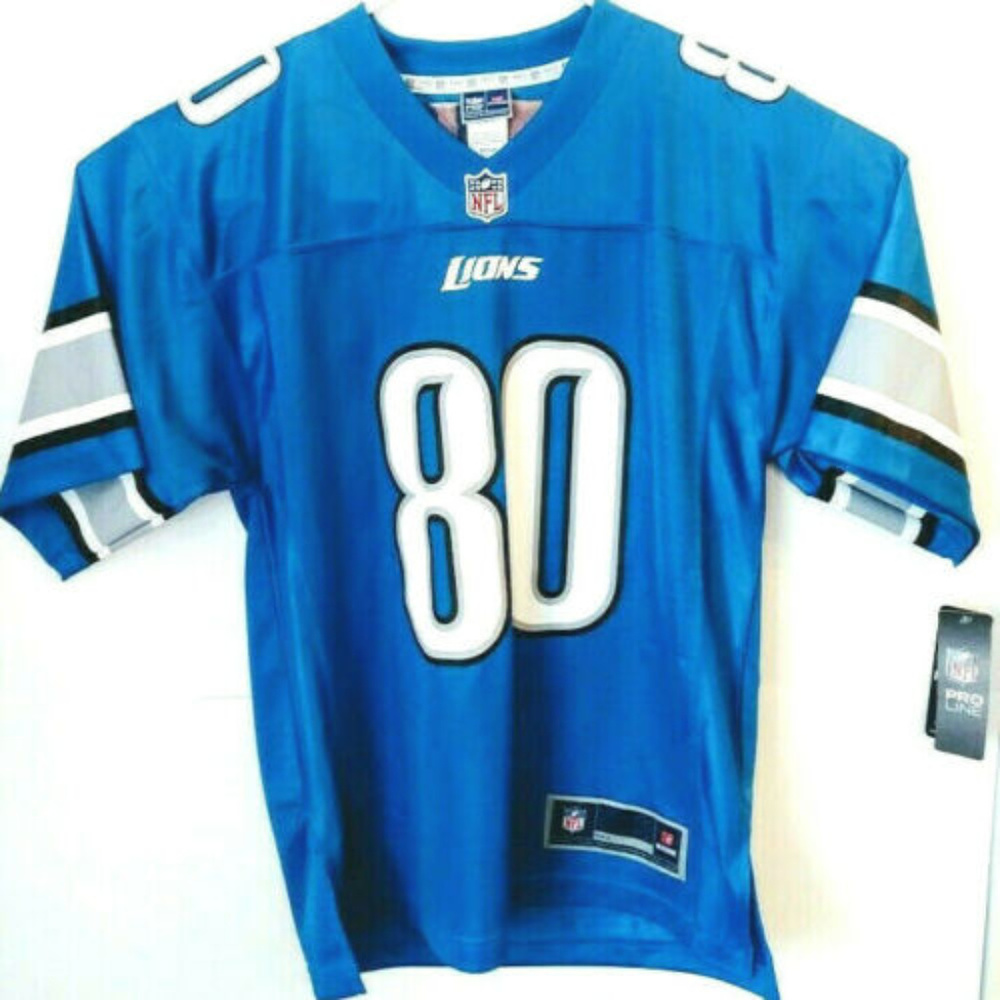 Detroit Lions Fauria NFL Pro Line Mens Sz S Jersey